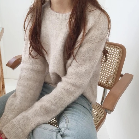 Crew Neck Knit Sweater - Picture 4 of 16